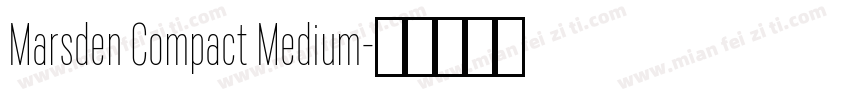 Marsden Compact Medium字体转换